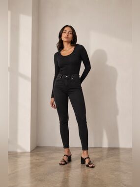 Everlane Curvy Way High Skinny Jeans Women’s Size 28 High Rise Denim